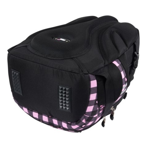 Plecak PINK CHECKERED 4-KOMORY St.Right (BP-01) St.Right