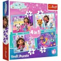 Puzzle Gabby Gabby great adventure 4w1 el. Trefl (34670) Trefl