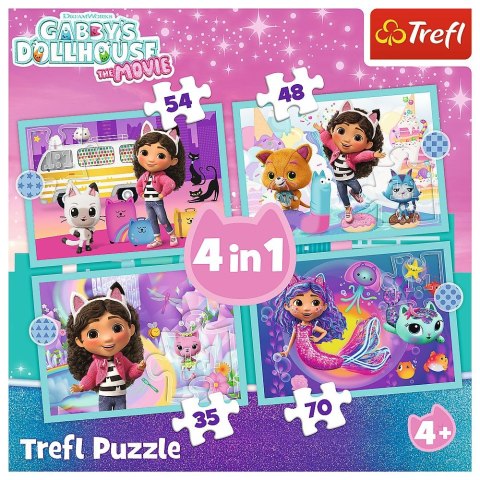Puzzle Gabby Gabby great adventure 4w1 el. Trefl (34670) Trefl