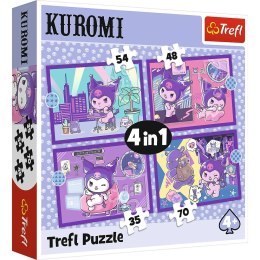 Puzzle Hello Kitty Dzień Kuromi 4w1 el. Trefl (34676) Trefl