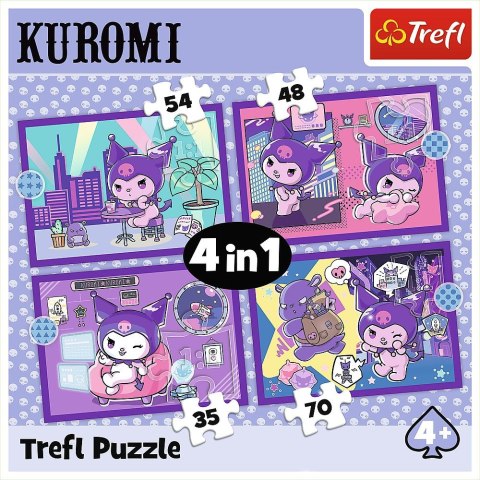 Puzzle Hello Kitty Dzień Kuromi 4w1 el. Trefl (34676) Trefl