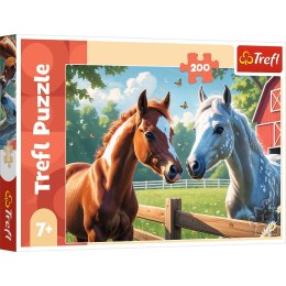 Puzzle Konie na polanie 200 el. Trefl (13328) Trefl