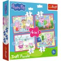 Puzzle Peppa uwielbia przygody 4w1 el. Trefl (34672) Trefl