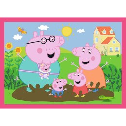 Puzzle Peppa uwielbia przygody 4w1 el. Trefl (34672) Trefl