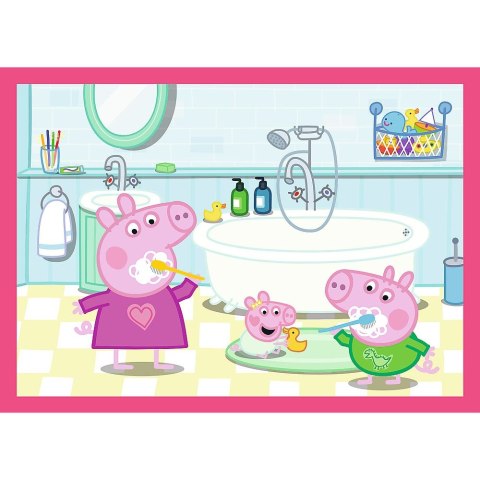 Puzzle Peppa uwielbia przygody 4w1 el. Trefl (34672) Trefl