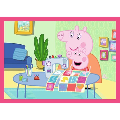 Puzzle Peppa uwielbia przygody 4w1 el. Trefl (34672) Trefl