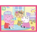 Puzzle Peppa uwielbia przygody 4w1 el. Trefl (34672) Trefl