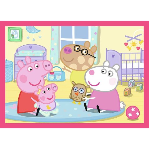 Puzzle Peppa uwielbia przygody 4w1 el. Trefl (34672) Trefl