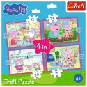Puzzle Peppa uwielbia przygody 4w1 el. Trefl (34672) Trefl