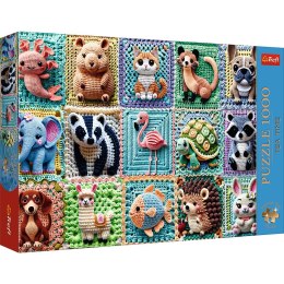 Puzzle Premium Plus Szydełkowe zwierzątka 1000 el. Trefl (12093) Trefl