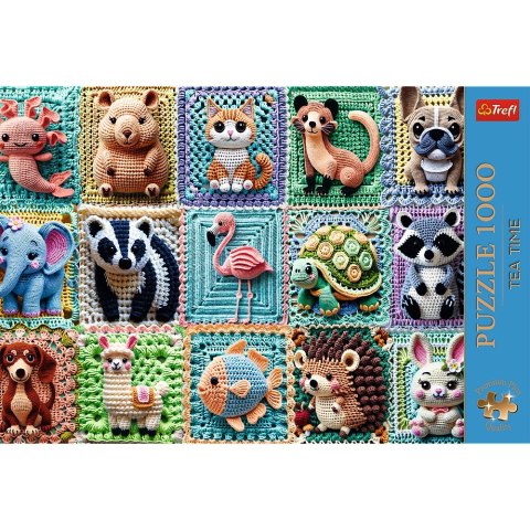 Puzzle Premium Plus Szydełkowe zwierzątka 1000 el. Trefl (12093) Trefl