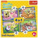 Puzzle Sponge Bob 4w1 4w1 el. Trefl (34674) Trefl