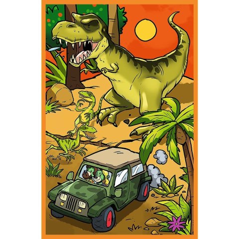 Puzzle Trefliki w świecie dinozaurów 3x80 el. Trefl (34888) Trefl