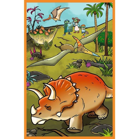 Puzzle Trefliki w świecie dinozaurów 3x80 el. Trefl (34888) Trefl