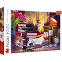 Puzzle koci wieczór 2000 el. Trefl (27126) Trefl