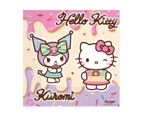 Serwetki Hello Kitty and Kuromi mix papier [mm:] 330x330 Godan (98234) Godan