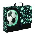 Teczka kartonowa na zatrzask Neon Football A4 czarny [mm:] 330x90 Unipap Unipap