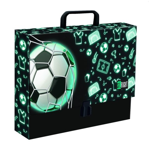 Teczka kartonowa na zatrzask Neon Football A4 czarny [mm:] 330x90 Unipap Unipap