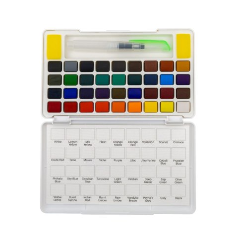 Farby akwarelowe z pedzęlkiem i paletką 36 kolor. Astra (602124006) Astra