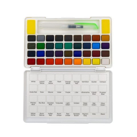 Farby akwarelowe z pedzęlkiem i paletką 36 kolor. Astra (602124006) Astra