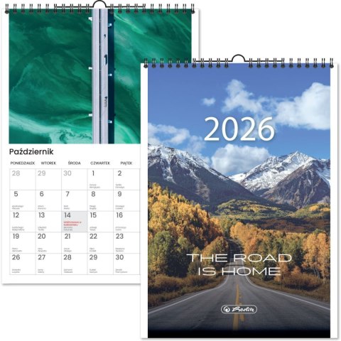 Kalendarz ścienny 12kartek ścienny A4 Herlitz (400204138) Herlitz