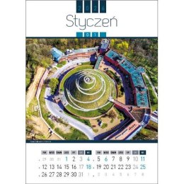 Kalendarz ścienny AIR POLAND 13-kartkowy 330mm x 500mm Jotan (WP129) Jotan