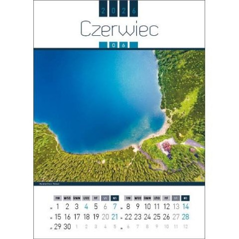 Kalendarz ścienny AIR POLAND 13-kartkowy 330mm x 500mm Jotan (WP129) Jotan