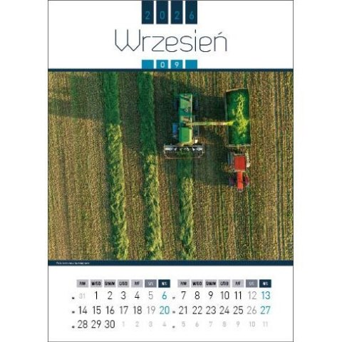 Kalendarz ścienny AIR POLAND 13-kartkowy 330mm x 500mm Jotan (WP129) Jotan