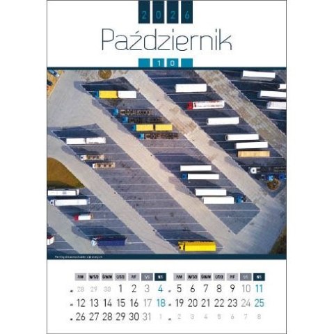 Kalendarz ścienny AIR POLAND 13-kartkowy 330mm x 500mm Jotan (WP129) Jotan