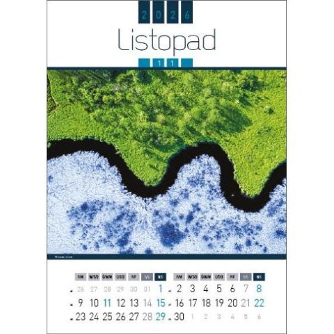 Kalendarz ścienny AIR POLAND 13-kartkowy 330mm x 500mm Jotan (WP129) Jotan