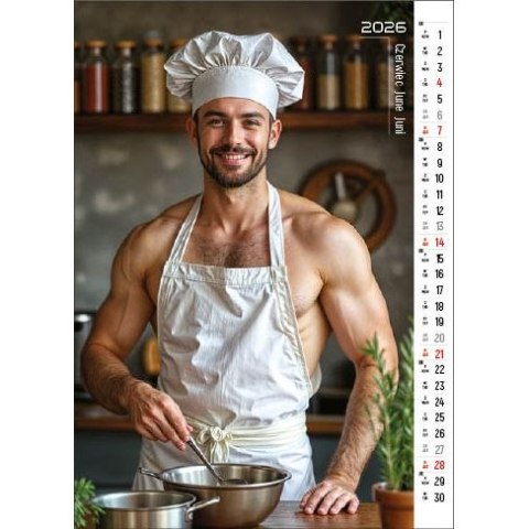 Kalendarz ścienny MAN, PASSION&WORK 13- planszowy 300mm x 350mm Jotan (WPK148) Jotan