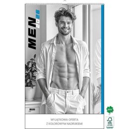 Kalendarz ścienny MEN 12 KARTKOWY 300mm x 350mm Jotan (WPK149) Jotan