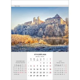 Kalendarz ścienny NIESAMOWITA POLSKA wieloplanszowy 330mm x 500mm Jotan (WP116) Jotan