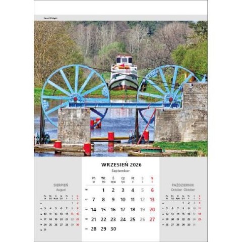 Kalendarz ścienny NIESAMOWITA POLSKA wieloplanszowy 330mm x 500mm Jotan (WP116) Jotan