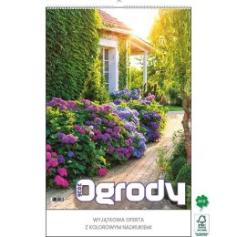 Kalendarz ścienny OGRODY WIELOPLANSZOWY 330mm x 500mm Jotan (WP133) Jotan