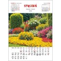 Kalendarz ścienny OGRODY WIELOPLANSZOWY 330mm x 500mm Jotan (WP133) Jotan