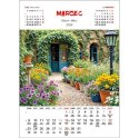 Kalendarz ścienny OGRODY WIELOPLANSZOWY 330mm x 500mm Jotan (WP133) Jotan
