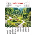 Kalendarz ścienny OGRODY WIELOPLANSZOWY 330mm x 500mm Jotan (WP133) Jotan