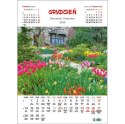 Kalendarz ścienny OGRODY WIELOPLANSZOWY 330mm x 500mm Jotan (WP133) Jotan