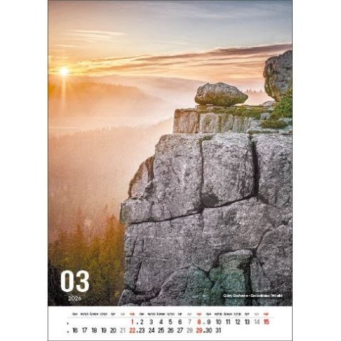 Kalendarz ścienny POLSKIE GÓRY 13-kartkowe- 330mm x 500mm Jotan (W117) Jotan