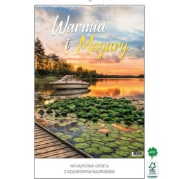 Kalendarz ścienny WARMIA I MAZURY WIELOPLANSZOWY 320mm x 855mm Jotan (WP 122) Jotan