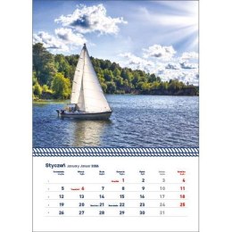 Kalendarz ścienny WARMIA I MAZURY WIELOPLANSZOWY 320mm x 855mm Jotan (WP 122) Jotan