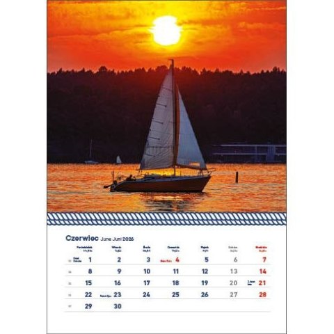 Kalendarz ścienny WARMIA I MAZURY WIELOPLANSZOWY 320mm x 855mm Jotan (WP 122) Jotan
