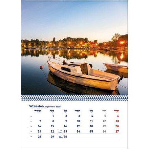 Kalendarz ścienny WARMIA I MAZURY WIELOPLANSZOWY 320mm x 855mm Jotan (WP 122) Jotan