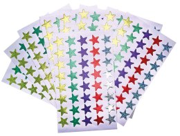 Naklejka (nalepka) Craft-Fun Series Titanum (Gwiazdki 5 kolorów) Titanum
