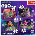 Puzzle Pozaziemskie życie Elio 4w1 el. Trefl (34665) Trefl