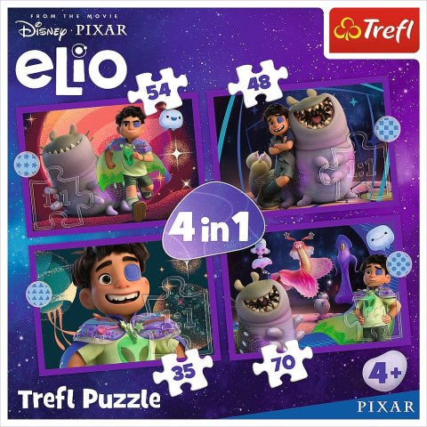 Puzzle Pozaziemskie życie Elio 4w1 el. Trefl (34665) Trefl