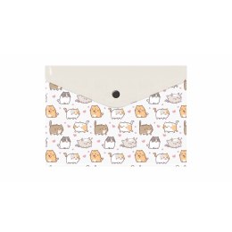 Teczka plastikowa na guzik KITTENS A5 mix Biurfol (TKN-A5-35) Biurfol