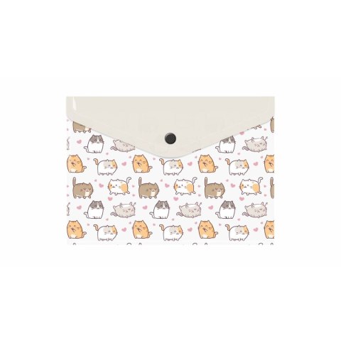 Teczka plastikowa na guzik KITTENS A5 mix Biurfol (TKN-A5-35) Biurfol