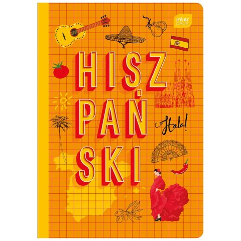 Zeszyt tematyczny HISZPAŃSKI A5 60k. 70g krata Interdruk (ZE60HIS#) Interdruk